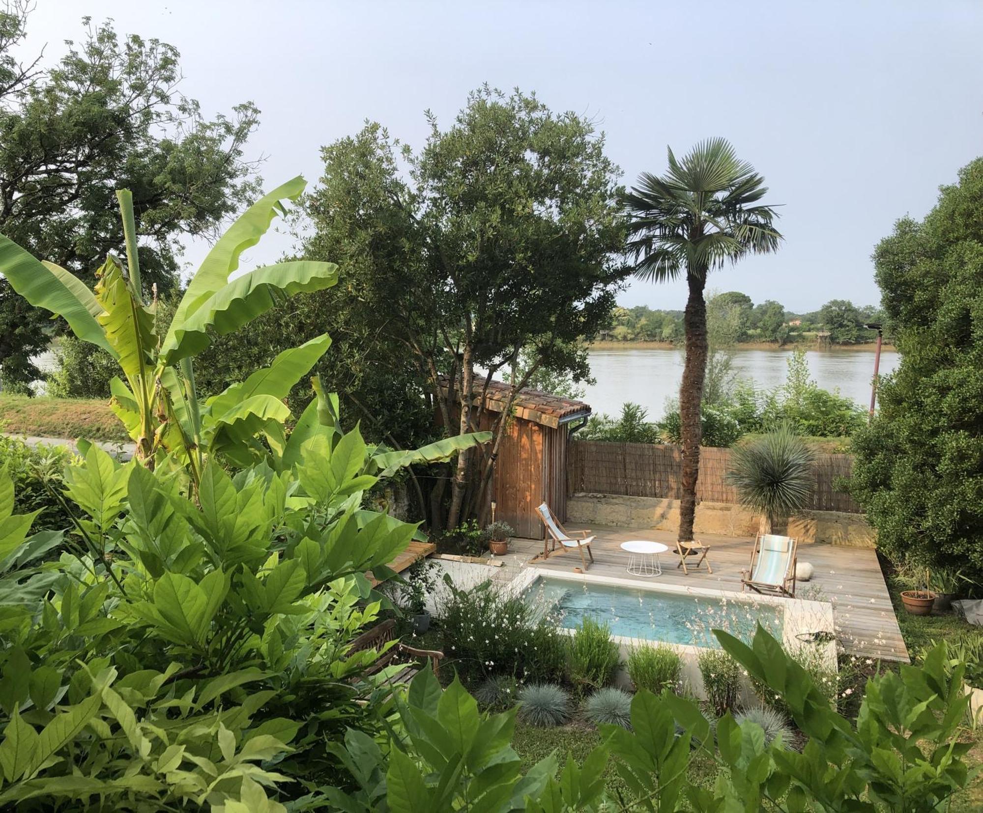 Songes Au Lit Du Fleuve Bed & Breakfast Cambes  Dış mekan fotoğraf